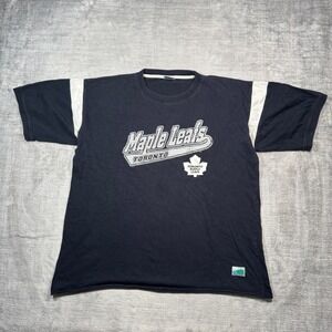 Toronto Maple Leafs Shirt Mens XL Blue Vintage 90s Jersey Style NHL hockey